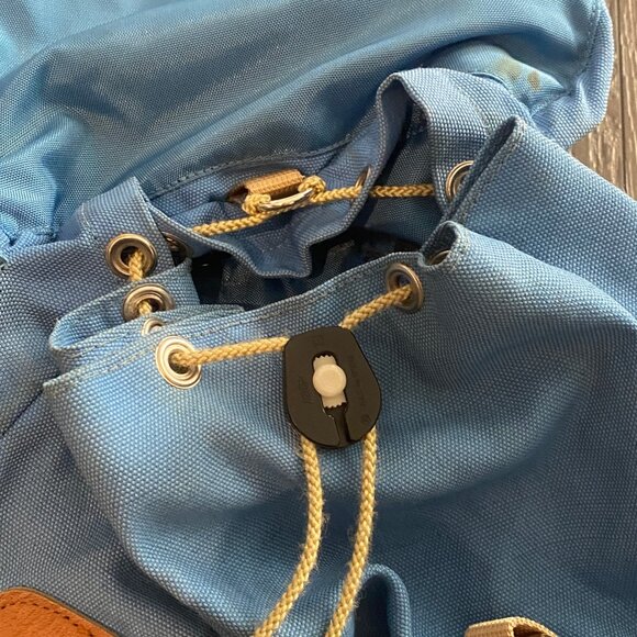 Vintage 70s Walk About Hiking Rucksack Backpack Daypack Leather Bottom Bag Rare* - Picture 8 of 15